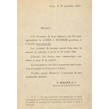 2 circulaires informant de la rentrée des classes. 