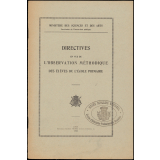 Directives en vue de l'observation méthodique des élèves de l'école primaire.