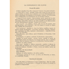 Directives en vue de l'observation méthodique des élèves de l'école primaire.