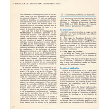 Voies nouvelles de l'enseignement et de la formation. La rénovation de l'enseignement des mathématiques dans les pays francophones d'Afrique noire et Madagascar. 