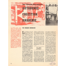 Dans l'Université latino-américaine autonomie + cogestion = anarchie.