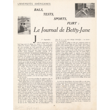 Universités américaines. Bals, tests, sports, flirt : Le Journal de Betty-Jane.