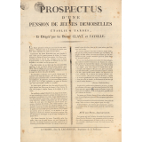 Prospectus d'une pension de jeunes demoiselles établie à Tarbes, et dirigée par les Dames Clavé et Fayolle.