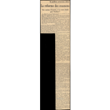 La Réforme des examens.
