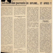 Série d'articles sur l'enseignement belge.