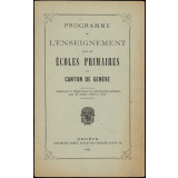 Programme de l'enseignement dans les écoles primaires du canton de Genève.