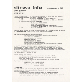 Vitruve info. Septembre 90.
