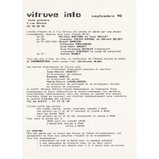 Vitruve info. Septembre 90.
