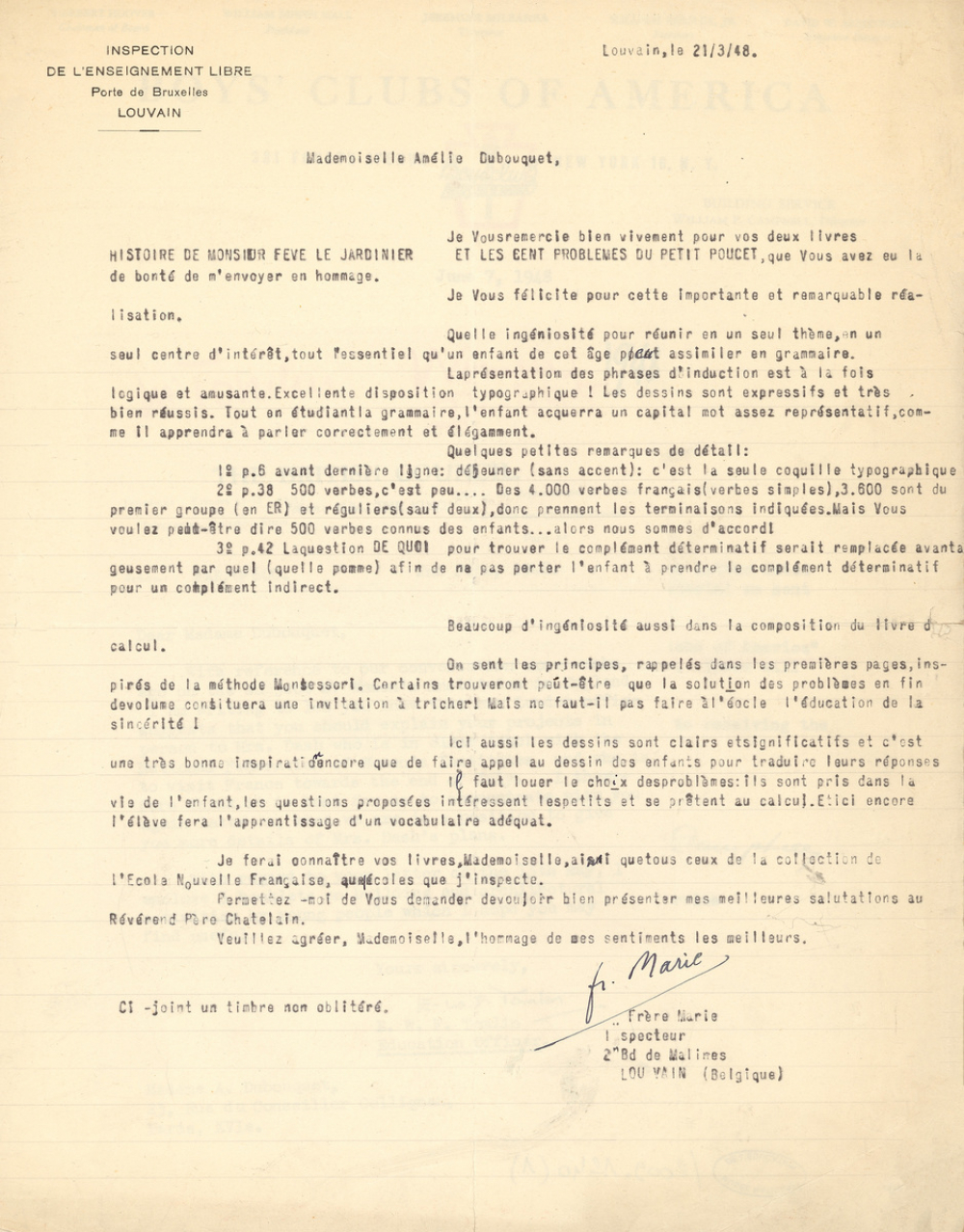 Correspondance 1948.