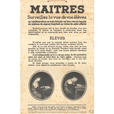 Tableau de lettres pour la mesure de la vue. 