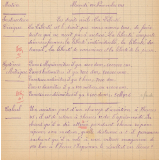 Cahier de devoirs / Ecole de la Madeleine à Nonancourt.