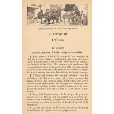 Lectures choisies d'auteurs Français (Morale et Récitation) à l'usage de l'enseignement primaire. Cours moyen et supérieur. Cours d'adultes.