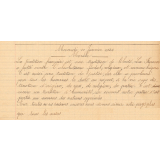 Cahier journalier. 