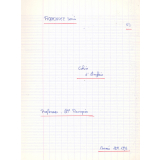 Cahier d'anglais