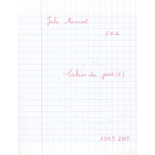 Cahier du jour