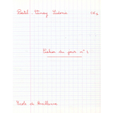 Cahier du jour