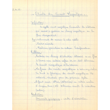 Cours d'Electricité