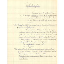Cahier de Philosophie
