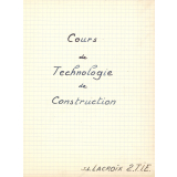 Cours de technologie de construction