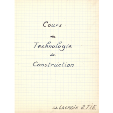 Cours de technologie de construction