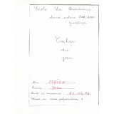 Cahier du jour 