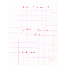 Cahier du jour n°2