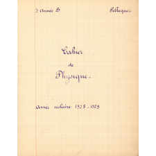 Cahier de physique