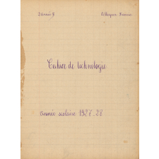 Cahier de technologie