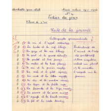 Cahier du jour n°4