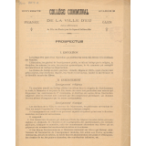 Collège communal de la ville d'Eu. Prospectus.