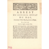 Arrest du Conseil d'État du Roi concernant l'École Royale gratuite de Dessin.