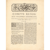 Compte rendu aux chambres assemblées, Par M. Roussel de la Tour, concernant le Collège que les ci-devant soi-disans Jésuites possédoient à Eu. Du 10 mars 1764.