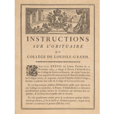 Obituaire du Collège Louis-le-Grand.