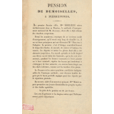 Pension de demoiselles à Pierrefonds.