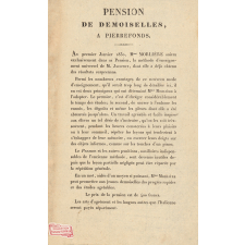 Pension de demoiselles à Pierrefonds.