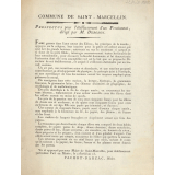 Prospectus pour l'établissement d'un Pensionnat, dirigé par M. Derozoy. Commune de Saint-Marcellin.