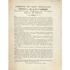 Prospectus pour l'établissement d'un Pensionnat, dirigé par M. Derozoy. Commune de Saint-Marcellin.
