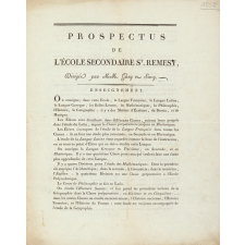 Prospectus de l'École Secondaire St. Remesy.