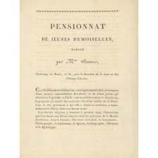 Pensionnat de jeunes demoiselles dirigé par Mme Banne.
