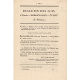 Ordonnance du Roi qui approuve le Règlement d'organisation de l'École de La Martinière à Lyon (Rhône), et fixe le Traitement du Directeur et celui du Régisseur de cette école. 