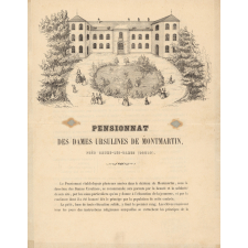 Pensionnat des Dames Ursulines de Montmartin.