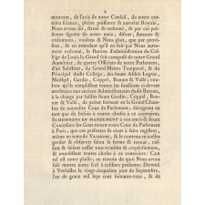 Lettres Patentes du Roi portant nomination par provision d'Administrateurs du Collége de Louis-le-Grand. 