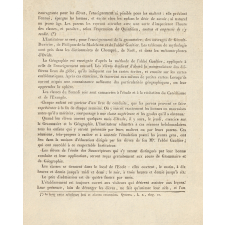 Prospectus de l'École élémentaire d'Enseignement mutuel établie à Caen. 