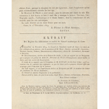 Prospectus de l'École élémentaire d'Enseignement mutuel établie à Caen. 