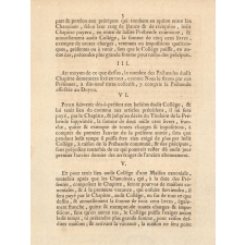 Lettres Patentes du Roi concernant le collège de Mâcon. 
