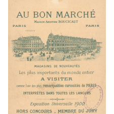 Carte publicitaire : Au bon marché