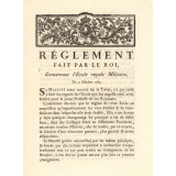Réglement fait par le Roi concernant l'École royale Militaire.