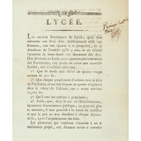 Lycée Républicain. Actions de fondation. 