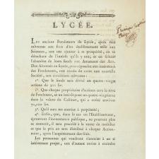 Lycée Républicain. Actions de fondation.