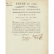 Lycée Républicain. Actions de fondation. 